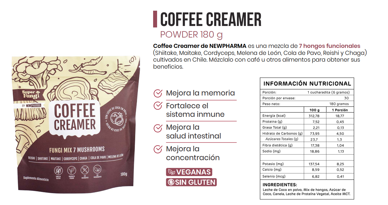 COFFEE CREAMER POWDER | 180 GR | NEWPHARMA