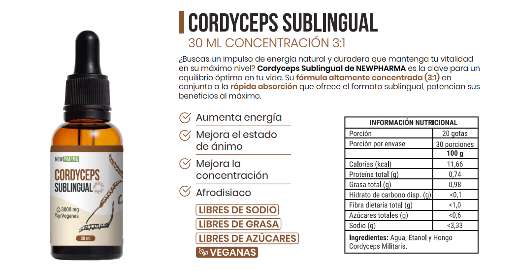 CORDYCEPS 3:1 DROPS | 30 ML | NEWPHARMA