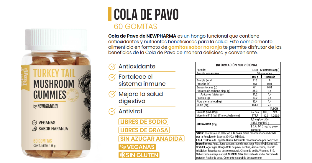 TURKEY TAIL JELLIES | 60 UNITS | NEWPHARMA